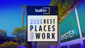 System1 Named a 2026 Built In Best Place to Work in Los Angeles and Seattle